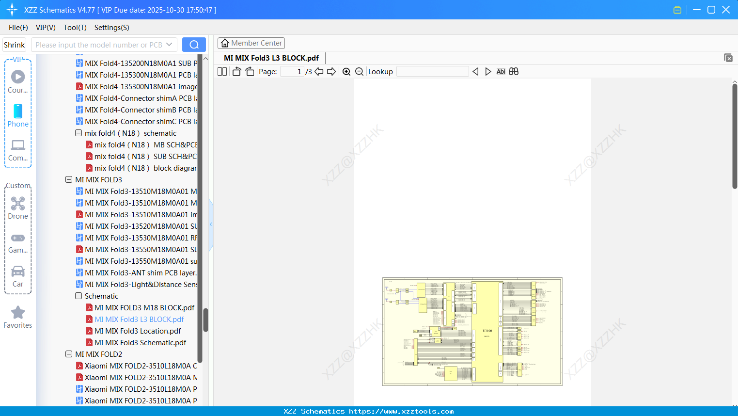 Xiaomi MI MIX Fold3 L3 BLOCK
